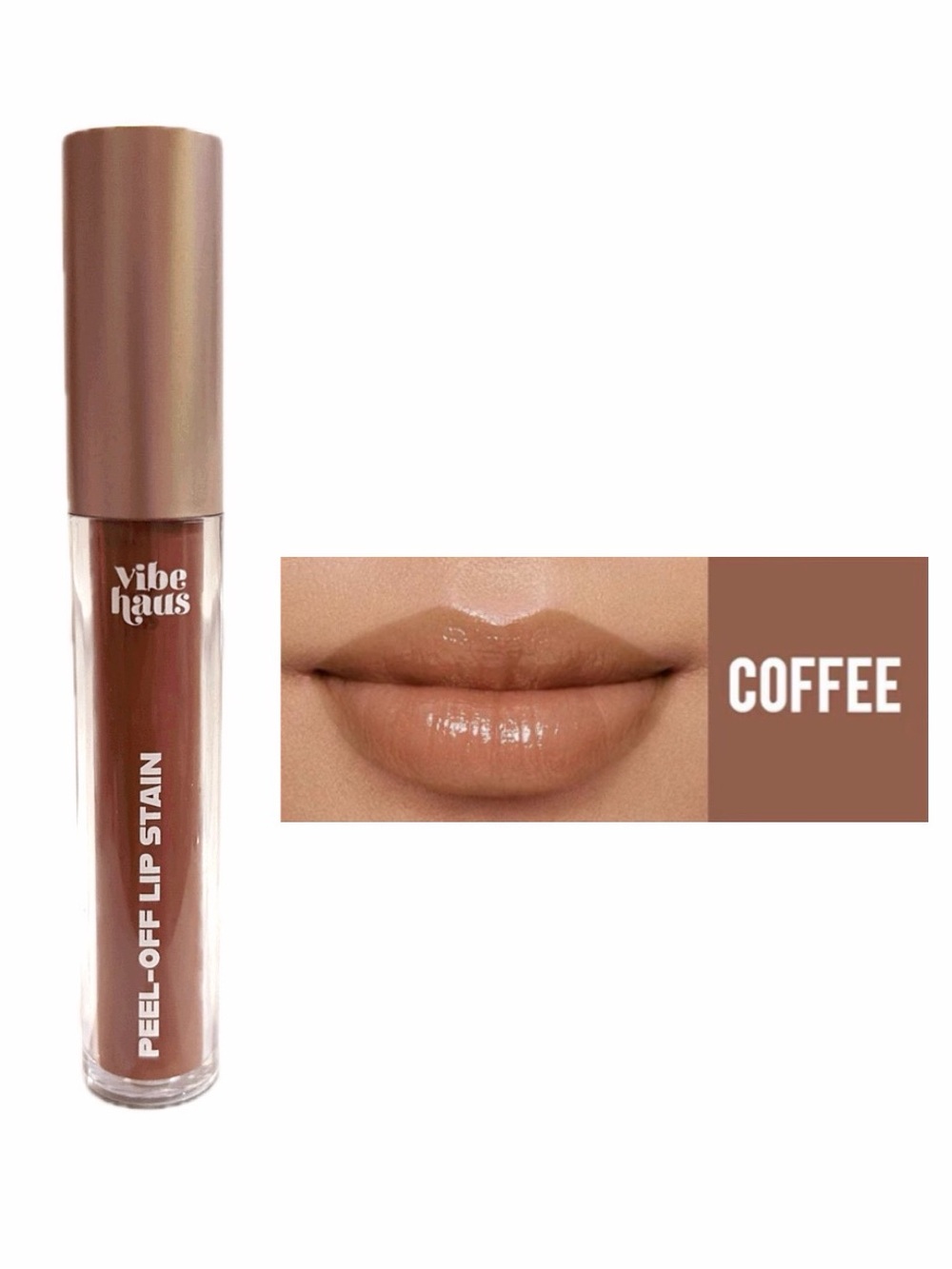 NWOB Vibe Haus Peel-Off Lip Stain - Coffee